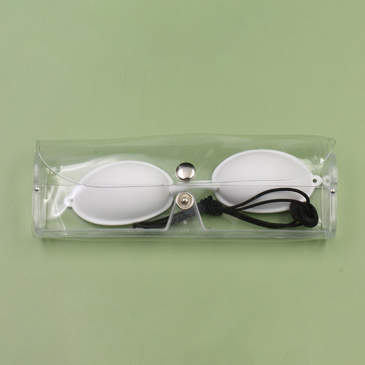 눈 보호 고글 대형 흰색 + 투명 상자