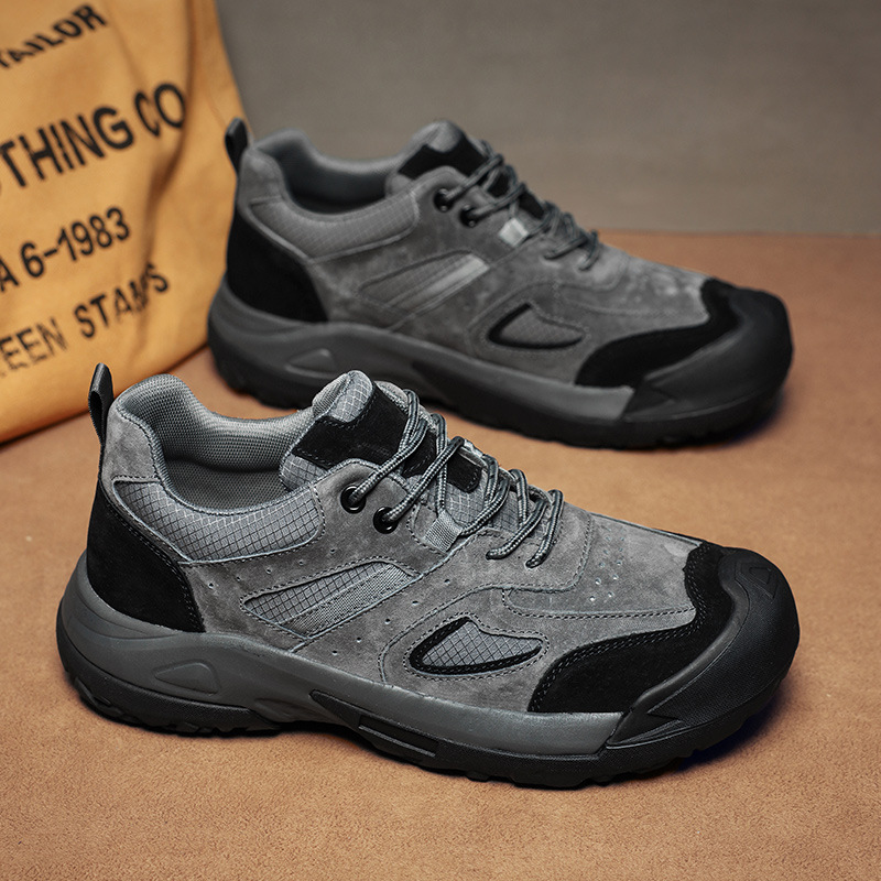 Transfronterizos respirables nuevos zapatos al aire libre zapatos de montaña zapatos de senderismo de tamaño grande pareja zapatos cálidos al por mayor un cabello