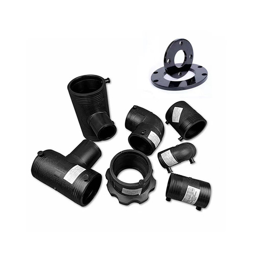 Electrically fused 90 degree bend HDPE water pipe fittings PE hot melt joint 50-800 all-plastic bend electrically fused pipe fittings wholesale 