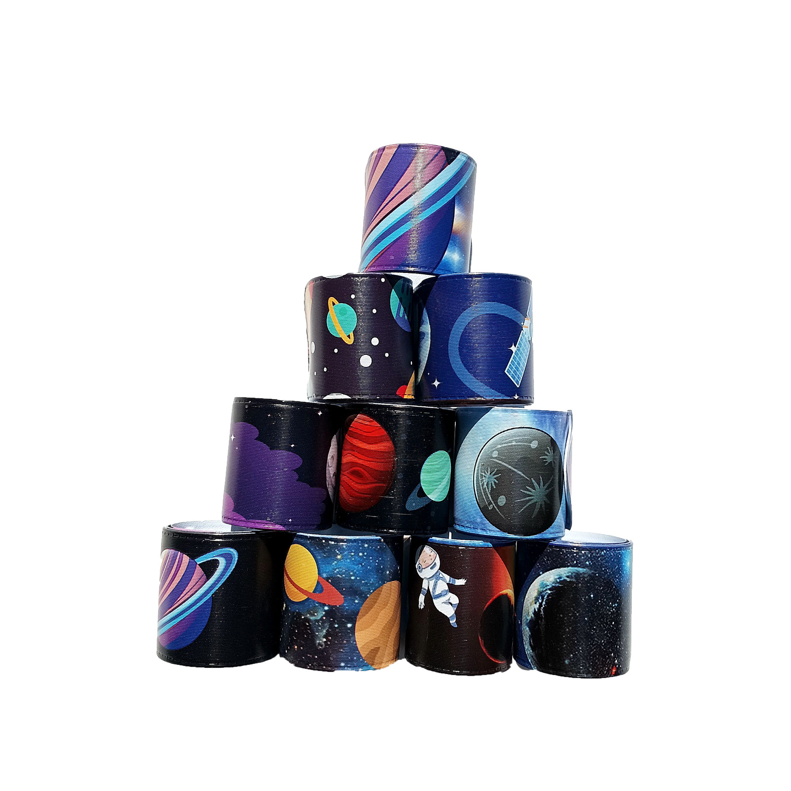 Nuevo cielo estrellado Snap anillo pulsera astronauta Snap anillo nueva serie pulsera del Partido de los niños