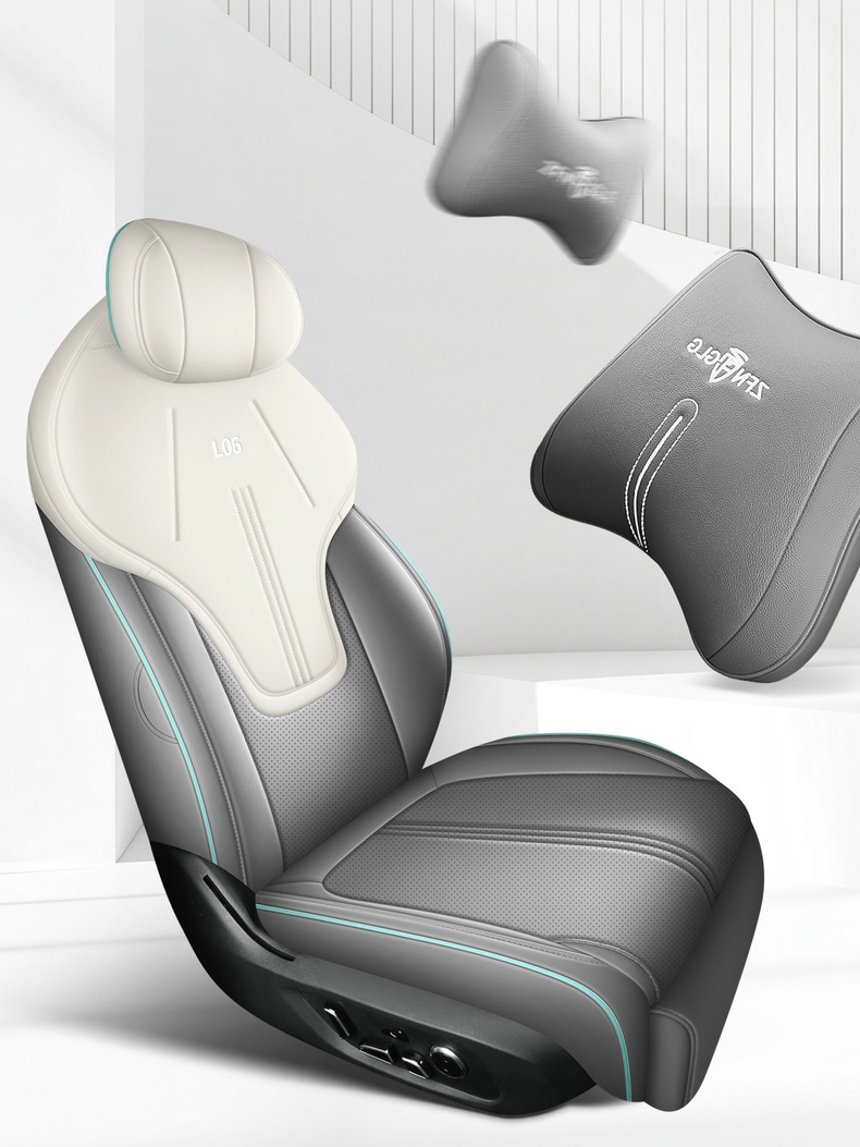 Directly from the manufacturer: Deep Blue L06 all-season perforated leather wear-resistant car seat cushion, full coverage custom seat cover