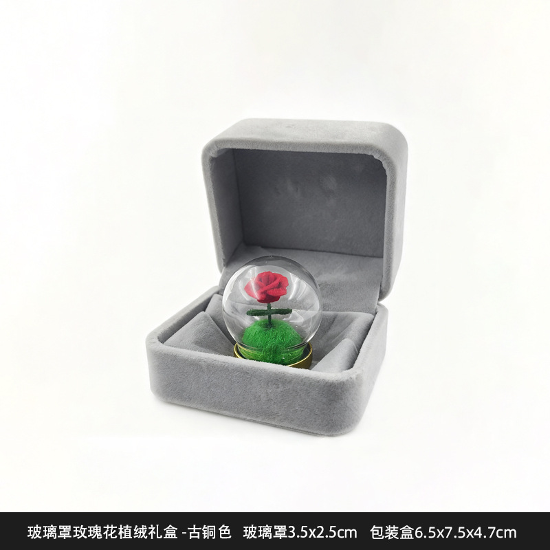 王子の小さい置物の狐のケーキdiyは永遠の花を飾って粒のデスクトップの車の樹脂のかわいい手の置物を萌えます。