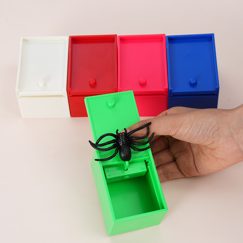 パロディクリエイティブトリッキーおもちゃスパイダーショックカラーボックス小道具Tik Tok同じスタイルトリッカーメーカー卸売クロスボーダー|undefined