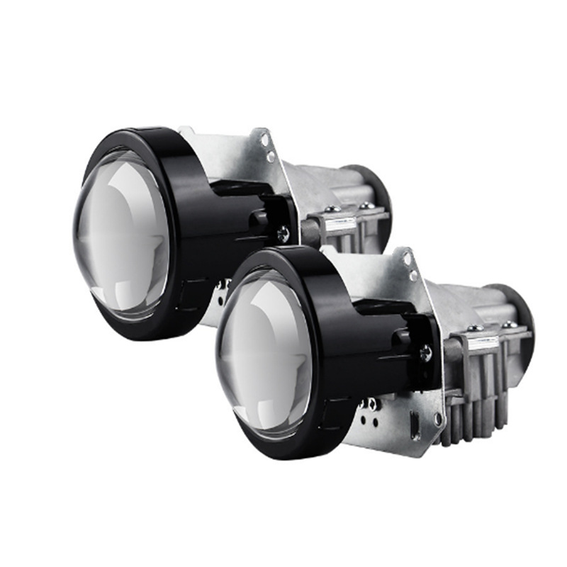 Lente de luz LED de doble luz, conversión de lente de faro LED super brillante