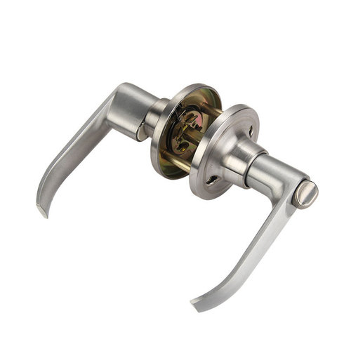 Three-pole handle lock zinc alloy indoor door lock silent lock cross-border lock three-pole handle lock bathroom door lock