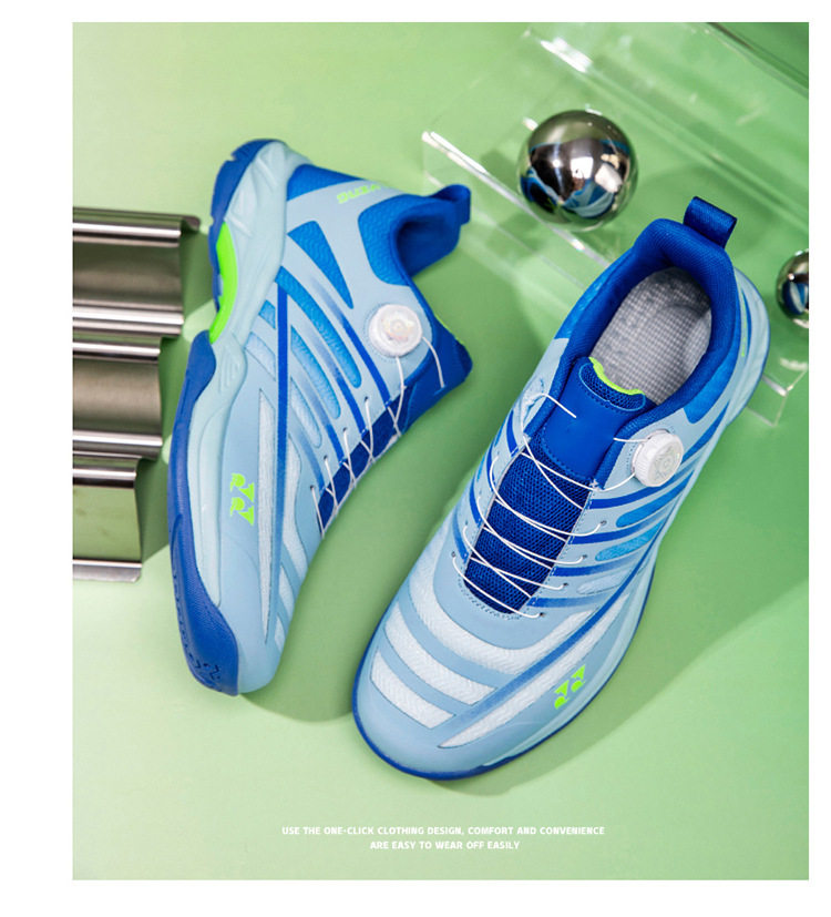 Giày thể thao cầu lông tennis chuyên nghiệp unisex siêu nhẹ thoáng khí chống trượt — 9212 Trăng Xanh, 9212 xanh nhạt, 9212 Đen Cam chi tiết 24