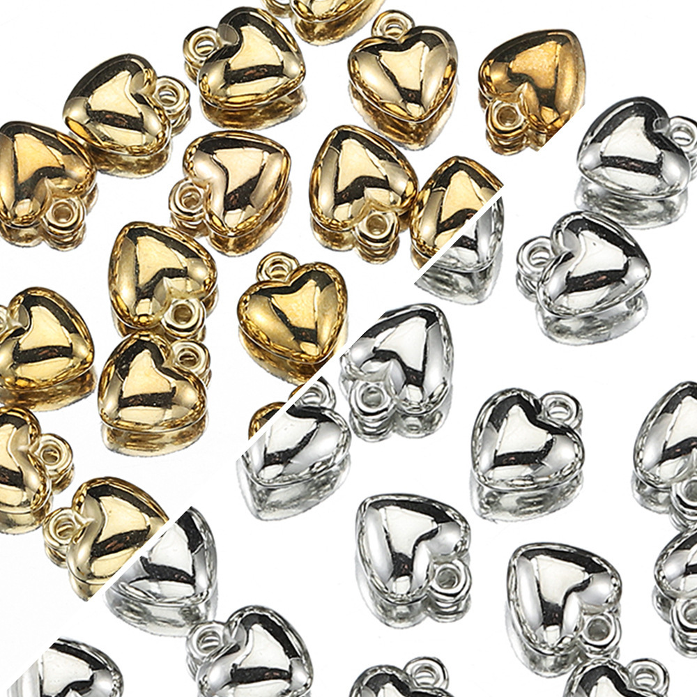 1000g Weight Pendant Jewelry Making Type 6X8MM, 8x10mm Jewelry Making Size DIY Jewelry Accessories Classification 1 Piece Quantity CCB, Plastic Material Heart Shape Pattern Plating Design Basic, Simple Style, Classic Style Style 1 Piece 6X8MM 8x10mm CCB Plastic Heart Shape Pendant 9