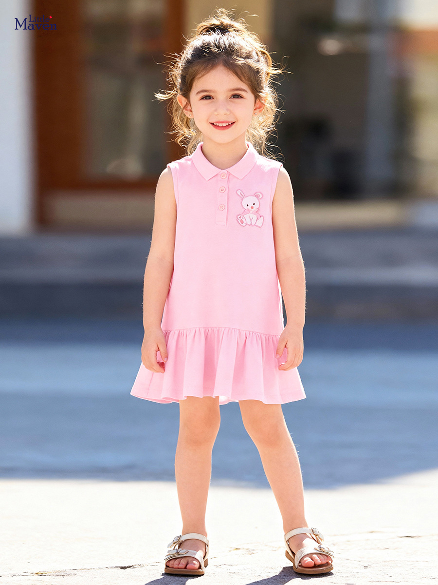 Little maven Summer cute children's sleevless dress sleevless