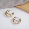 Retro accessory, metal earrings, set, European style, wholesale