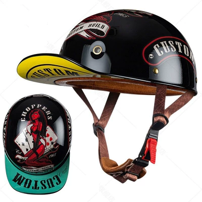Motorcycle Helmets for Men and Women Cycling Bluetooth Autumn and Winter Safety Helmets Personalized Electric Cruise Motorcycle 3C Covered Full-Face Helmet (Motosiklet kaskı (dəbilqə)) - black-witch-1st-generation-without-endoscope-m