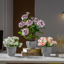 仿真绿植桌面小摆件ins仿真花亚马逊假花束小盆栽客厅家居装饰