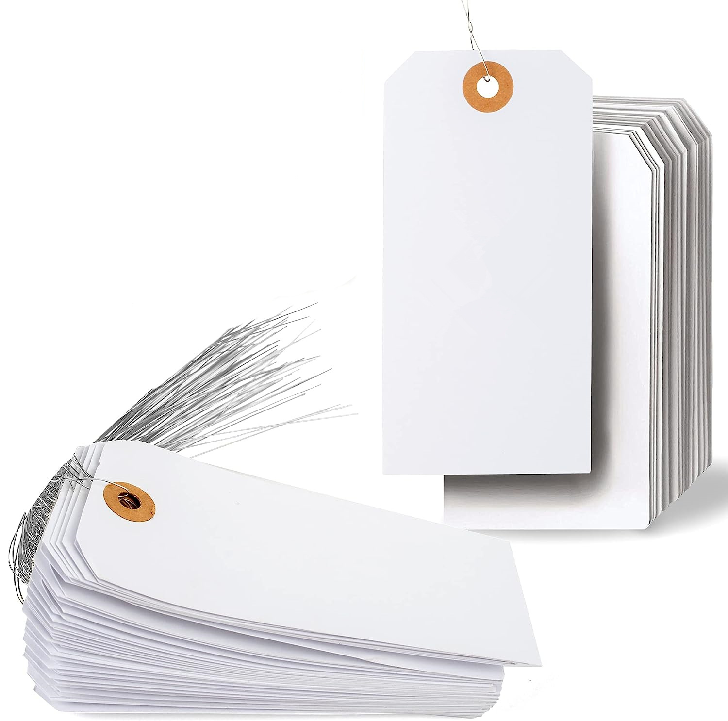 Etiquetas de Papel con Alambre de Hierro para Clasificación y Marcado de Mercancías