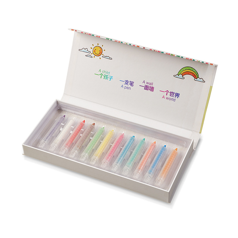 Tiza Soluble en Agua Lavable y Borrable para Niños