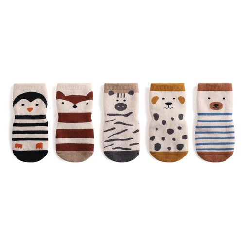 22 autumn and winter terry baby floor socks, non-slip and cool, cute cartoon baby toddler socks, children's class a cotton socks