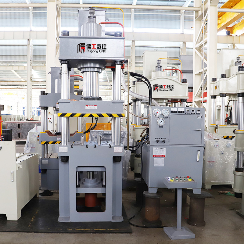 Гидравлический четырехстоечный пресс для вытяжки металла Rugong CNC YQ27-200T