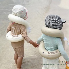 3歳以上の子供用の厚みのある浮き輪、男の子と女の子用の横転防止アームリング、子供用の救命脇の下リング