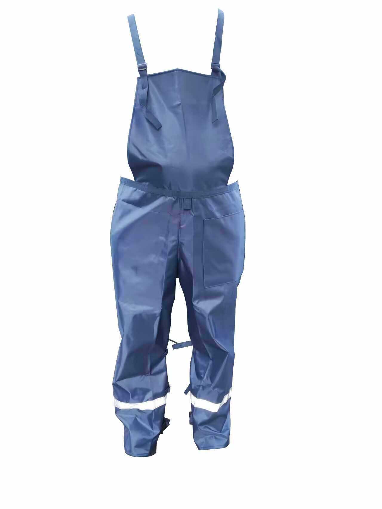 Pantalones de corte de césped al aire libre ropa de polvo industrial y agrícola pantalones de cinturón de hombro de jardín de protección laboral botón de pierna