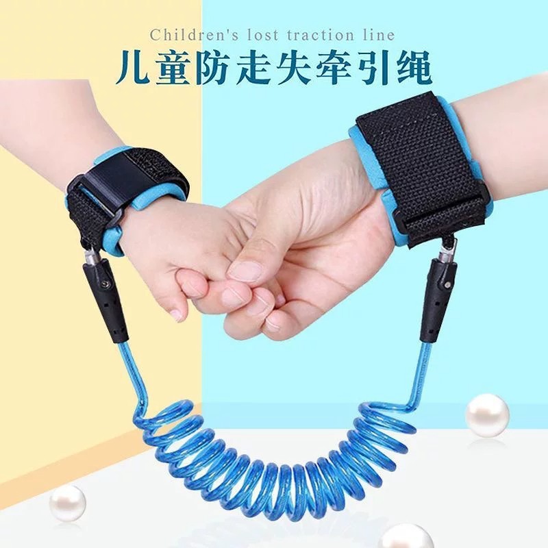 幼儿防走失牵引绳带小孩防走丢手环儿童宝宝安全牵引带带钥匙锁