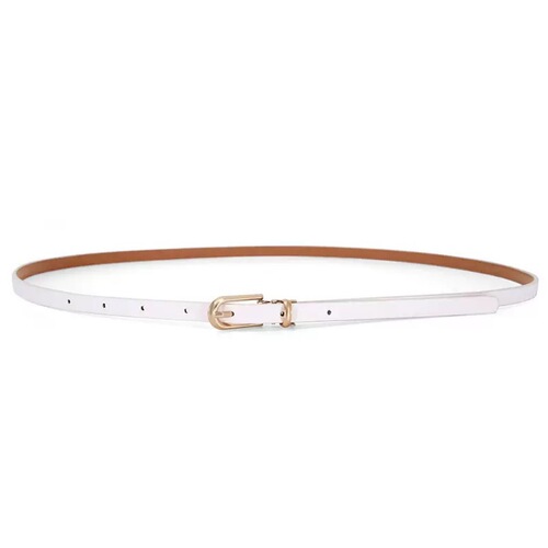 New Women's Belts Multi-color Decorated Dress Sweater Fine Waist Belt PU Small Belt Korean Version Pants Belt Manufacturer