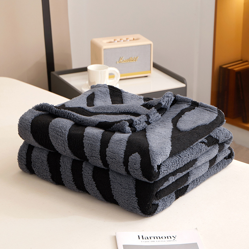 Comercio exterior transfronterizo zebra manta catiónica mantas cálidas mantas de lana mantas de una sola capa mantas de sofá mantas de dormir mantas de aire acondicionado mantas de dormir