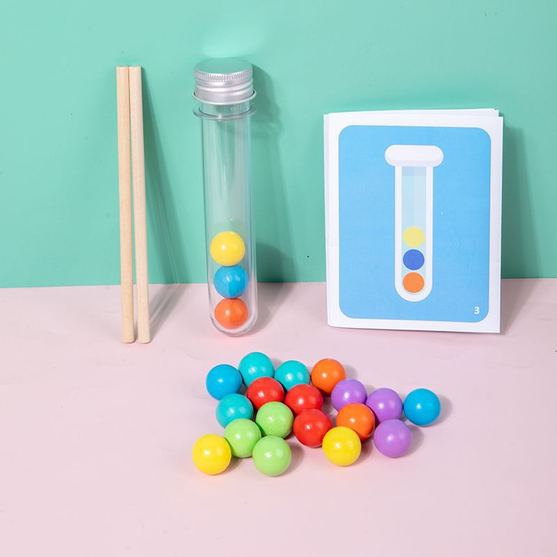 Beads, chopsticks, 21 pieces
