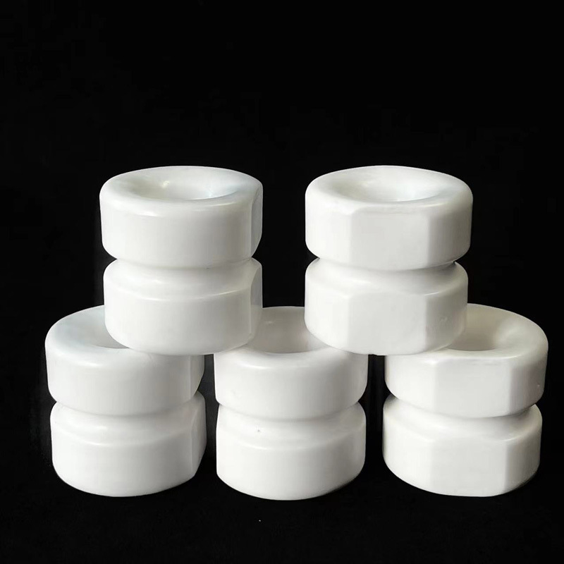 源头工厂生产氧化铝陶瓷管上釉陶瓷轮快速出样陶瓷管