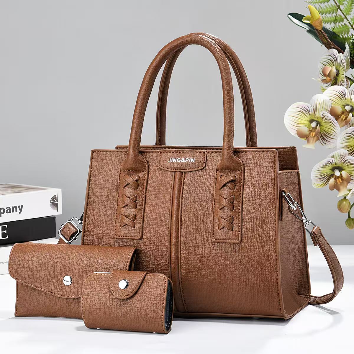 Bolso de tres piezas, bolso de moda de atmósfera, bolso de hombro casual simple, bolso de hombro universal transfronterizo bqgs