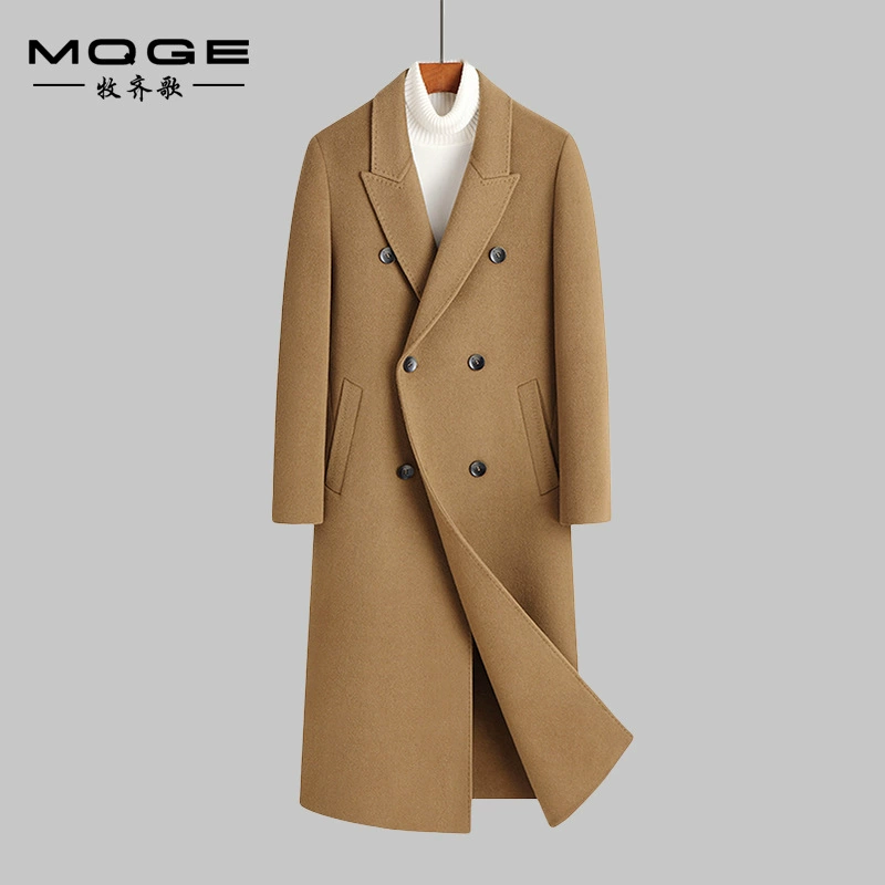 Осенне-зимняя новая Двусторонняя твидовая ветровка, Мужская Корейская приталенная Молодежная двубортная твидовая куртка, производители мужских пальто