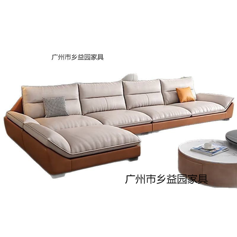 意式轻奢科技布沙发客厅小户型现代简约家居出租房2025新款沙发|undefined