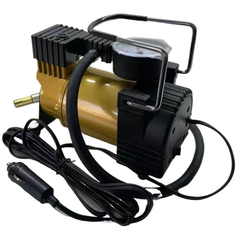 汽车车载充气泵双缸工具箱套装12V汽车轮胎便携式货车双杠打气泵