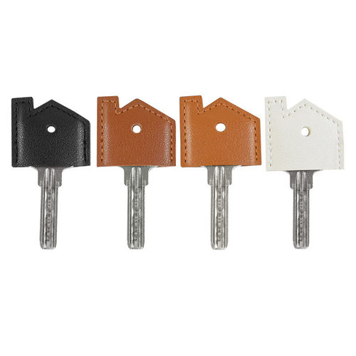 New PU leather key case, cute leather key chain, multi-functional key holder, leather key cap