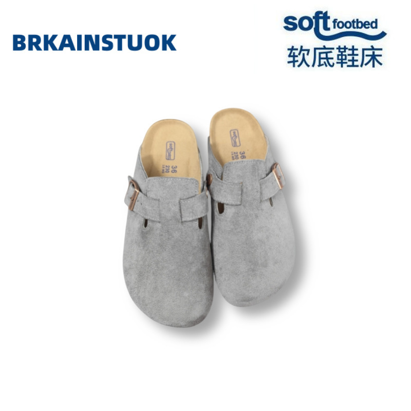 Height-Increasing Birkenstock-Style Shoes, Faux Suede Animal Leather Thick-Soled Birkenstock-Style Slippers, Closed-Toe Birkenstock-Style Cork Slippers, Birkenstock-Style Women's Shoes Height-Increasing Birkenstock-Style Shoes, Faux Suede Animal Leather Thick-Soled Birkenstock-Style Slippers, Closed-Toe Birkenstock-Style Cork Slippers, Birkenstock-Style Women's Shoes