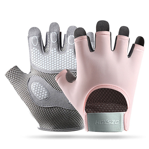 Amazon transfronterizo nuevo guante deportivo de fitness medio dedo ciclismo amortiguador anti-desgaste transpirable anti-deslizante guante anticapullo