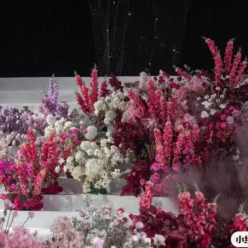 Wedding Rose Red Simulation Flower Rose Red Wedding Hall Fake Flower Road Guide Material Hydrangea Rose Row Flower Silk Flower Wedding Rose Red Simulation Flower Rose Red Wedding Hall Fake Flower Road Guide Material Hydrangea Rose Row Flower Silk Flower