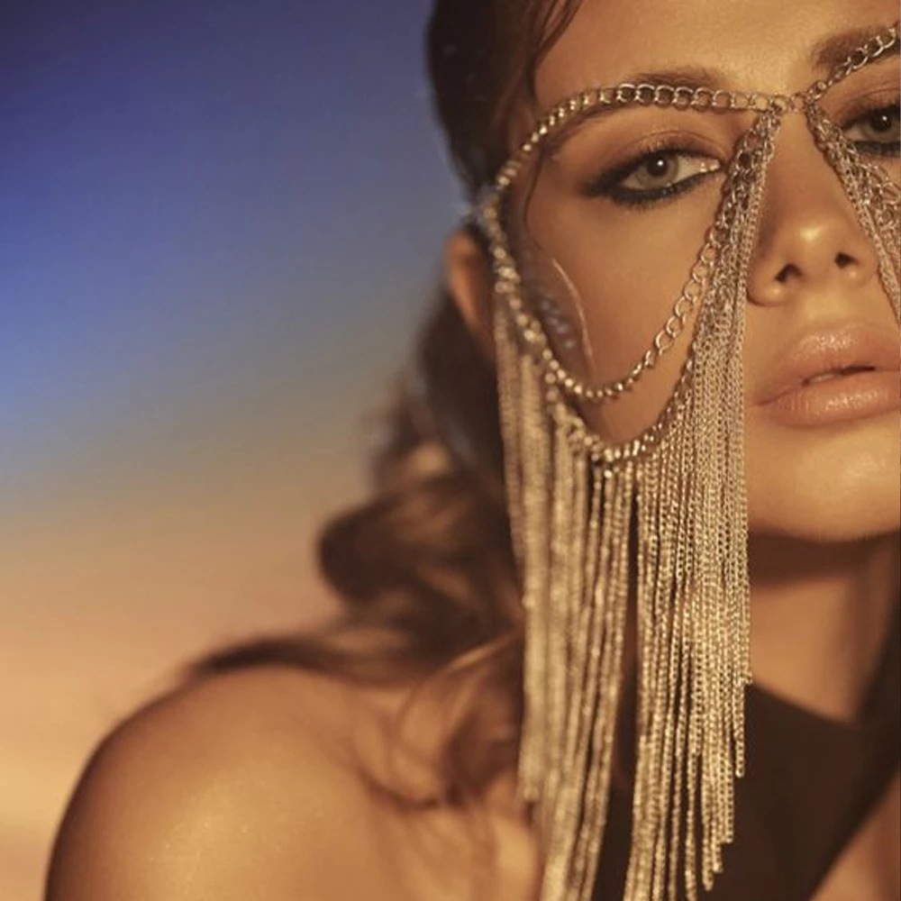 Title 8, Masque chaîne de cheveux ethnique pour femmes S...