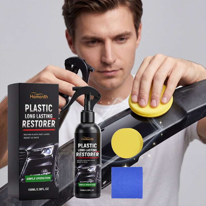 HOMONTH Car Plastic Renovation and Care Agent - Daily Multi-Functional Cleaning Spray for Renewing Appearance and Color HOMONTH Car Plastic Renovation and Care Agent - Daily Multi-Functional Cleaning Spray for Renewing Appearance and Color