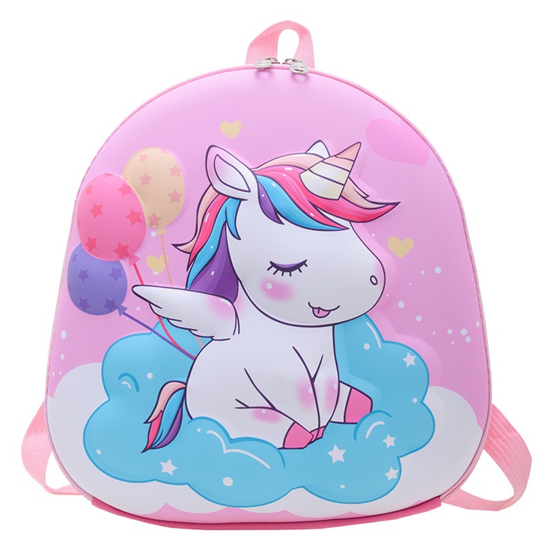 Cáscara de huevo de dibujos animados mochila de bebé ligero para niños niña unicornio dinosaurio Niño mochila de viaje
