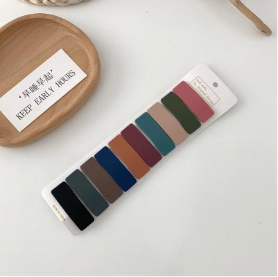 Set de 10 Horquillas BB Coreanas Simples, para Flequillo, de Colores