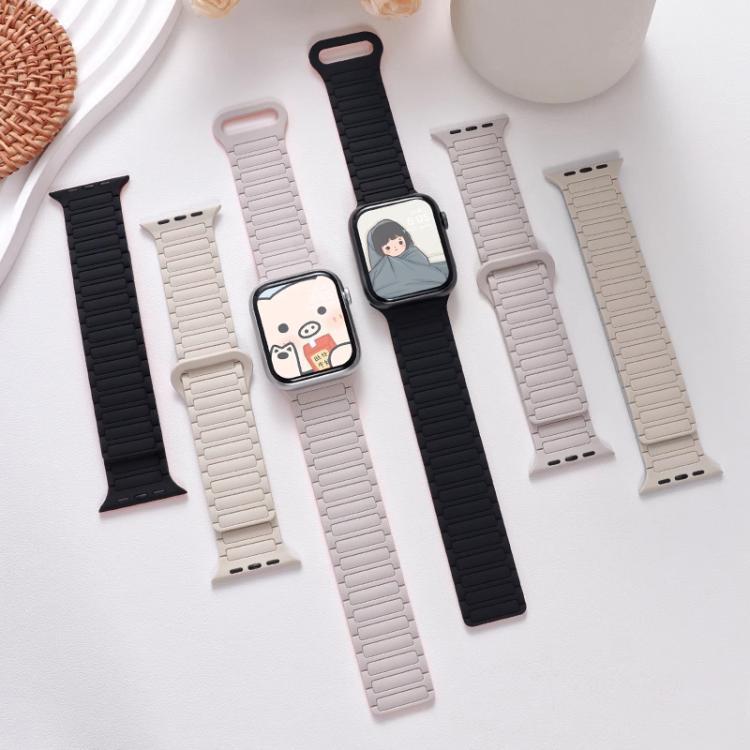 xDfind Magnet Tri-Perlas Silicone Bandas para Apple Watch 42 / 44 / 45 / 46 / 49mm / Apple