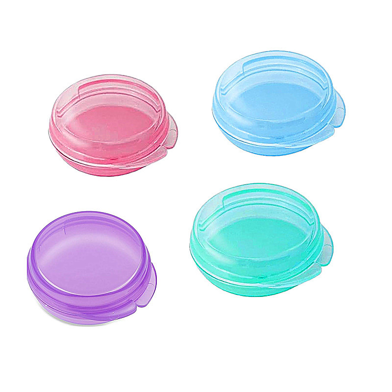 Transfronterizo XL colorido tres veces al día mañana y noche 7 días conveniente Arco Iris cuadrado conveniente caja de la píldora 4 rejilla 6 rejilla 8 rejilla caja de la píldora