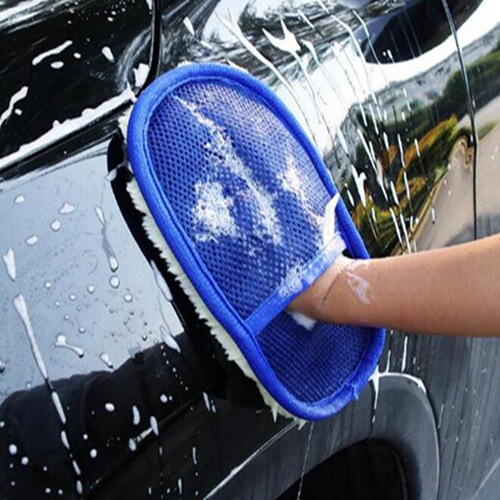 Car washing gloves interior cleaning soft wool velvet car waxing gloves bear paw car cleaning thickened rag cleaning tools