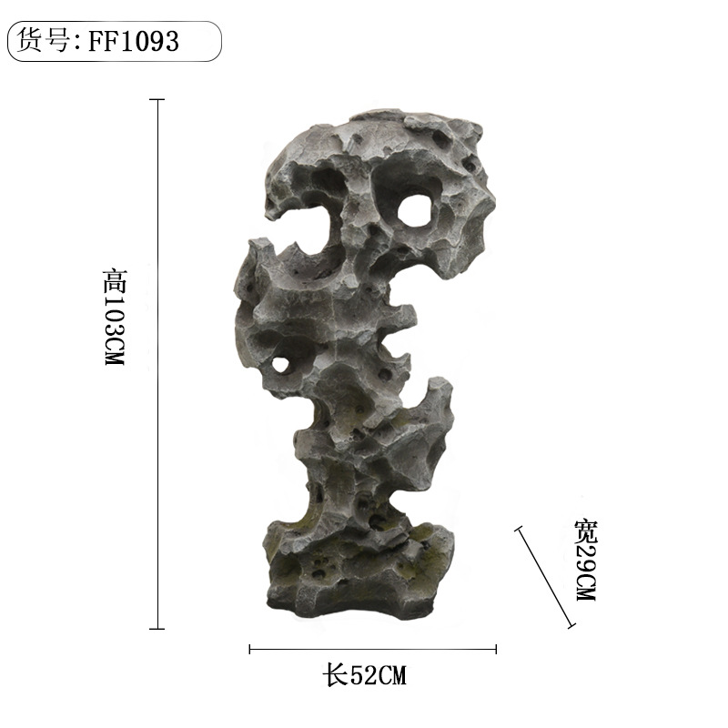 Taihu piedra decoración piso nuevo chino suave decoración interior patio paisaje tiro apoyos decoración simulación Taihu piedra