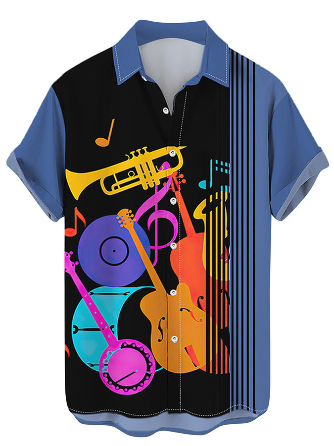 2023 nuevos hombres Hawaii europeo y americano ropa de los hombres impresión 3D del comercio exterior los hombres manga corta floja delgada camisa casual