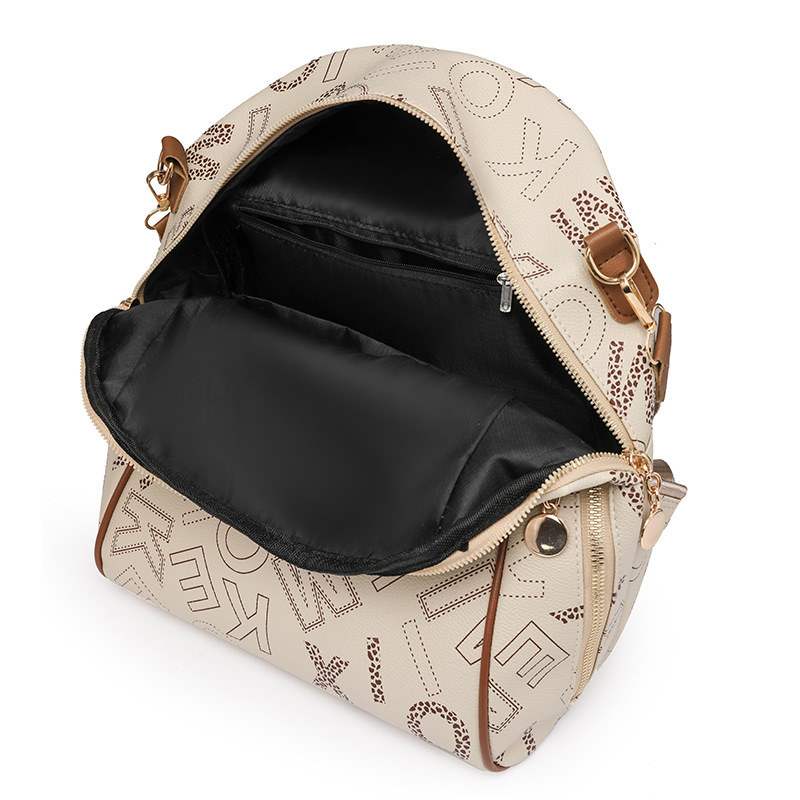 Bolsos para mujer 2024 nuevas letras impresas para mujer mochila moda color contraste mochila de viaje al aire libre mochila escolar al por mayor