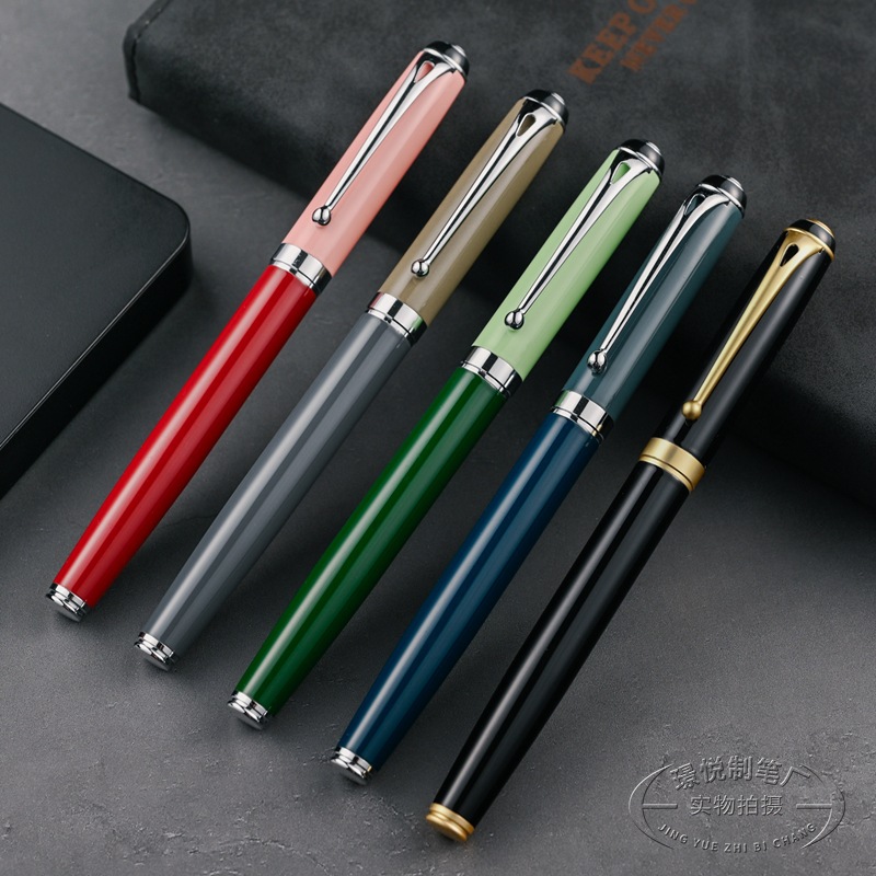 Morandi Color Fountain Pen Ballpoint Pen Metal Pen Corporate Business Office Signature Pen Teacher Gift Pen Printed Logo