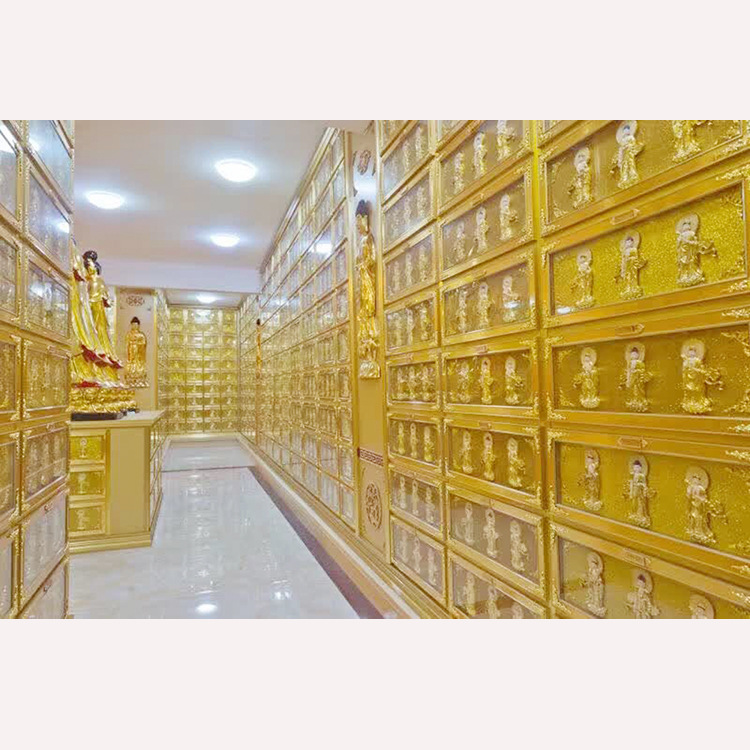 地宫骨灰盒存放架 千佛万佛墙防火铝合金铝塑板佛龛牌位架