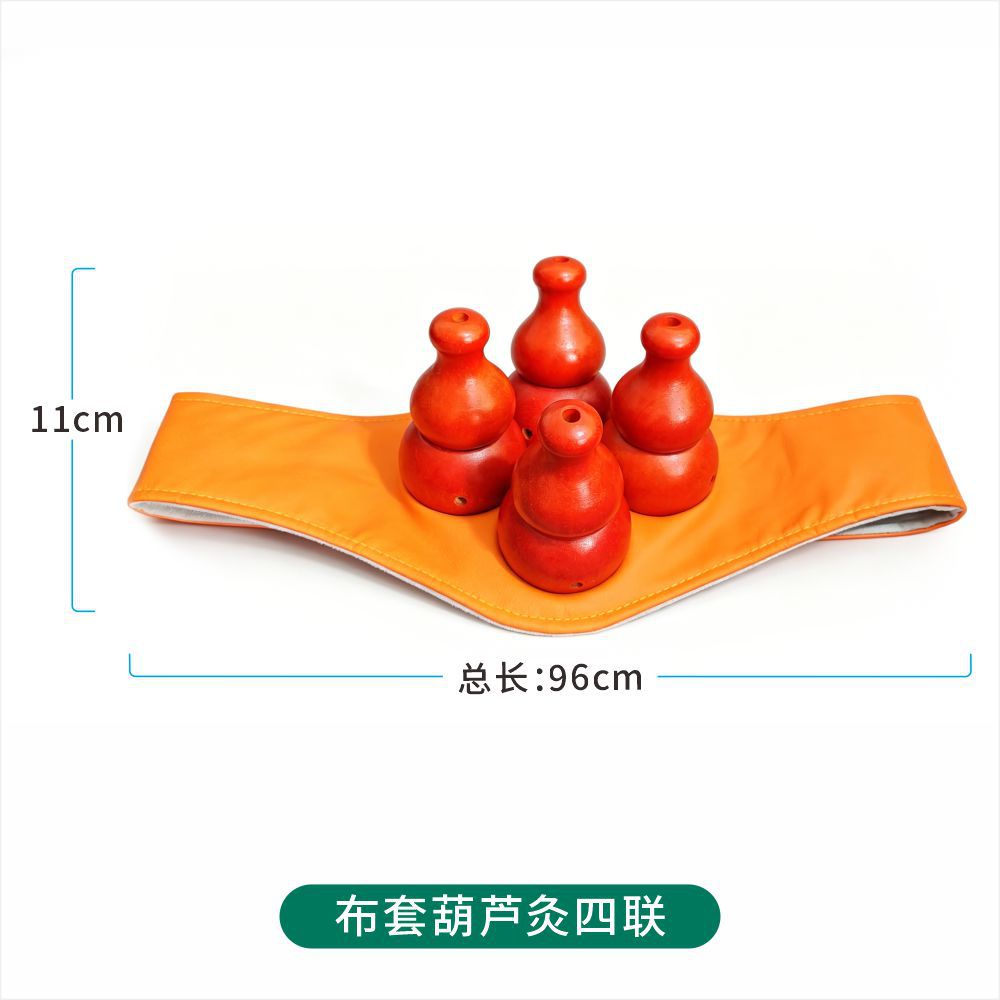 Moxa Stick Set for Gourd Moxibustion Box Ai Zhu Cervical Knee Navel Warming Tool in use