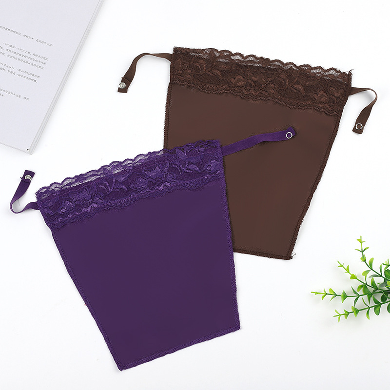 En stock anti-exposición artefacto tubo de una sola pieza de tela superior primavera y verano cuello falso fino encaje tubo sin costuras paño superior