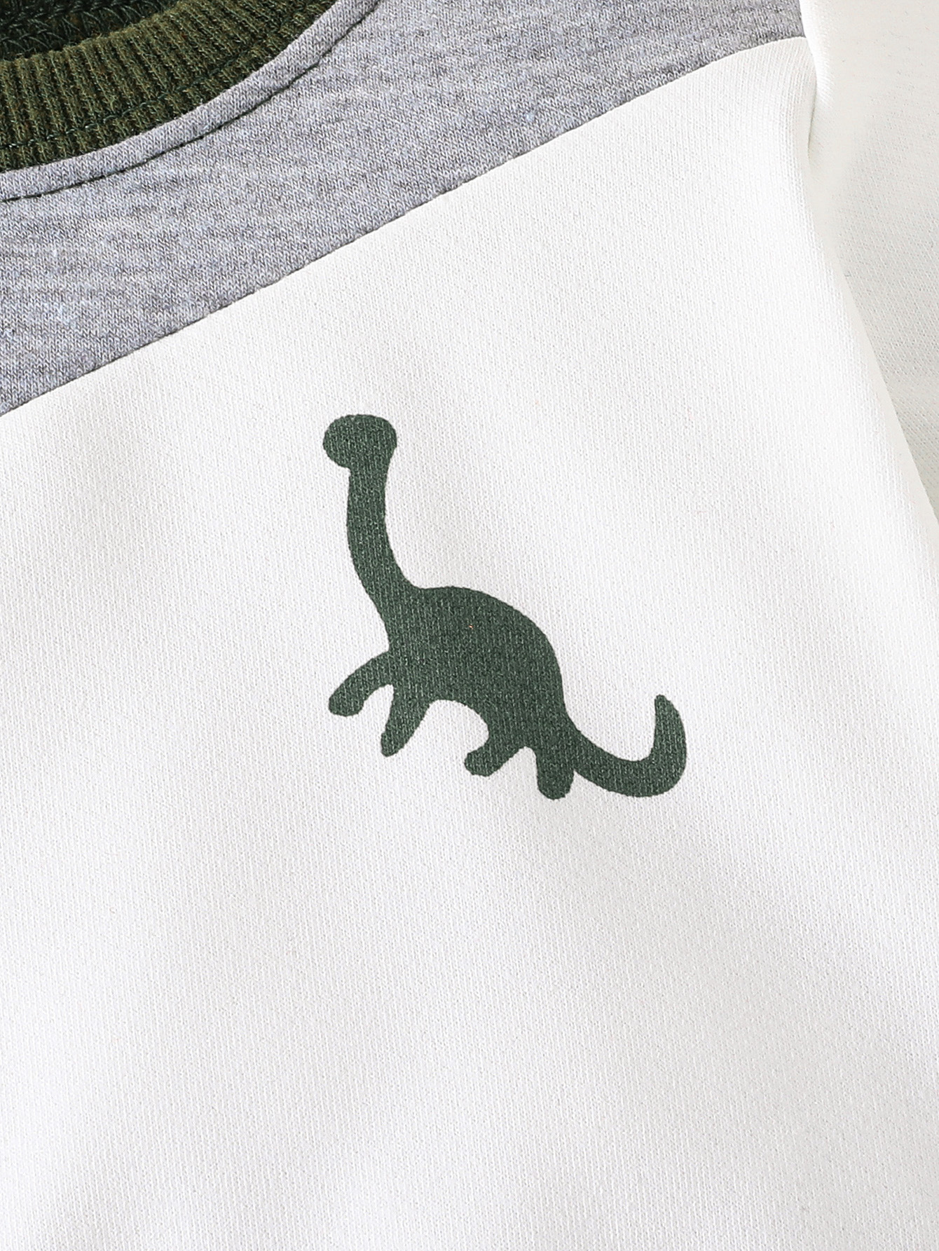 Baby Boy Dinosaur Patchwork Sweatshirt And Trousers Set Autumn_voghion.com