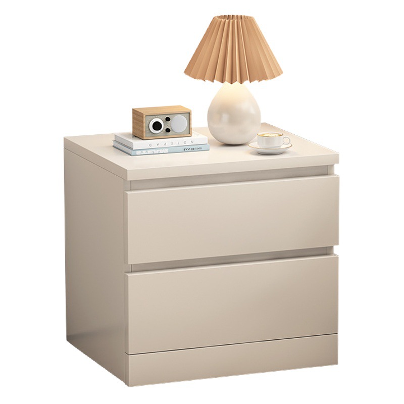 Mesa de noche simple moderno blanco dormitorio gran gabinete de almacenamiento económico simple mesita de noche gabinete rack de almacenamiento